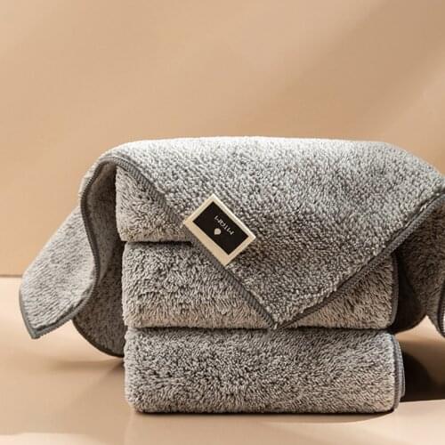 Kitchen Anti-grease Wiping Rags Bamboo Charcoal Dish Cloths Microfiber Cleaning Cloth Home Thickened Super Absorbent Dishcloth