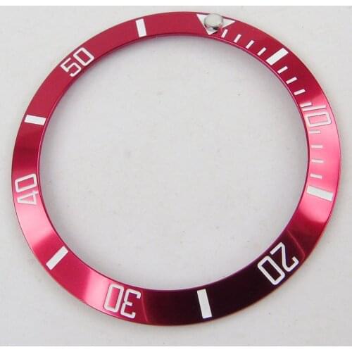 38mm Pink Watch Bezel Insert For 40mm Mens Watch Face Inner Diameter 30.6mm Watches Replacement Accessories