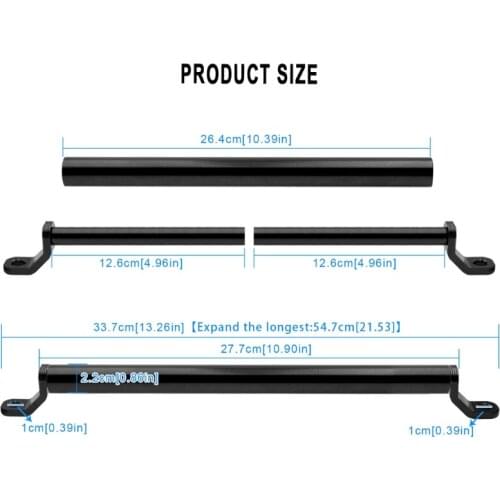 X7AE Motorcycle Modified Aluminum Alloy Extension Handlebar Balance Bar Electric Car Bibcock Multi-function Headlamp Bracket