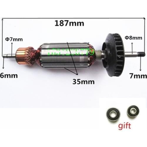 AC220-240V Armature Engine rotor Replace for DeWALT DW824 125 DW821 DW818 DW456K DW456 D28154 D28153
