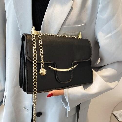 Chain Women Pu Leather Shoulder Bag High Quality Ladies Small Handbags Messenger Bags for Women Casual Female Crossbody Bag New