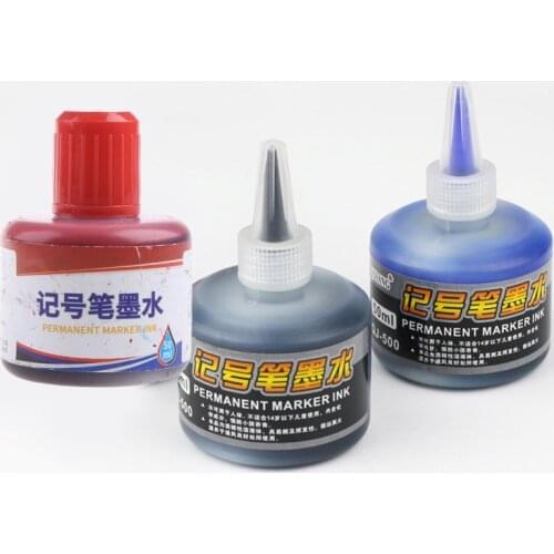 1 Bottle 50ml Refill Ink for Refilling Inks Marker Pen Black Red Blue 3 Colors