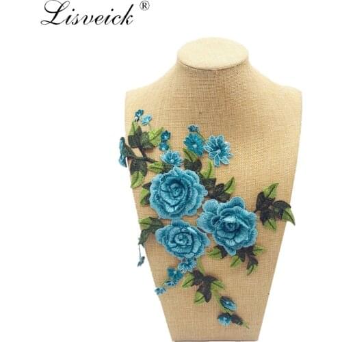 1pcs Water soluble 3D flower applique wedding dress clothing decoration Boutonniere Patches