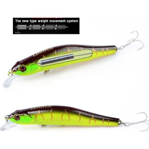 1Pcs 10cm/11.4g Minnow Fishing Lure Floating Artificial Bait Hard Crankbait Wobblers Tackle Pesca Far-casting Magnet System
