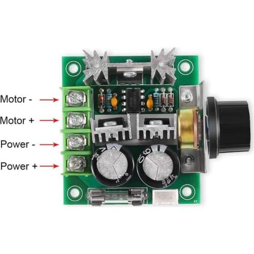 DC 12V-40V 10A PWM Motor Speed Controller 12 V Volt Voltage Control Speed Regulator Control DC12V Adjustable Drive Module 24V