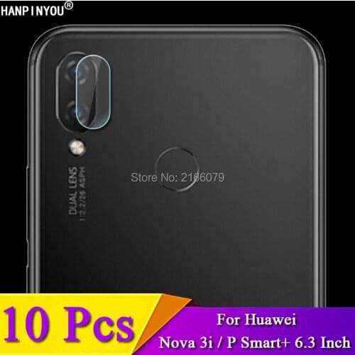 10 Pcs/Lot For Huawei P Smart Plus / Nova 3i 6.3" Rear Camera Lens Protective Protector Cover Soft Tempered Glass Film Guard