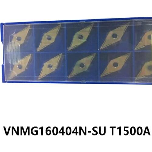 100% Original VNMG160404N-SU T1500A Carbide Inserts VNMG160404 N-SU VNMG 160404 VNMG1604 Lathe Cutter Turning Tools 10pcs/box