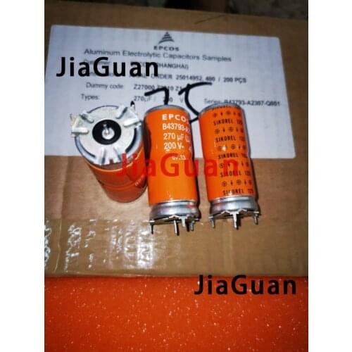 2PCS NEW EPCOS B43793 200V 270UF 20X45MM 125degrees 270UF200V SIKOREL B43793-A2307-Q1 125 EPCOS LL 200V270UF (Q)