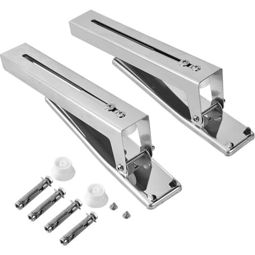 2x Kitchen Stainless Steel Microwave Oven Bracket Sturdy Foldable Stretch Wall Mount Rack Shelf Bracket Kitchen Shelf Kitchen