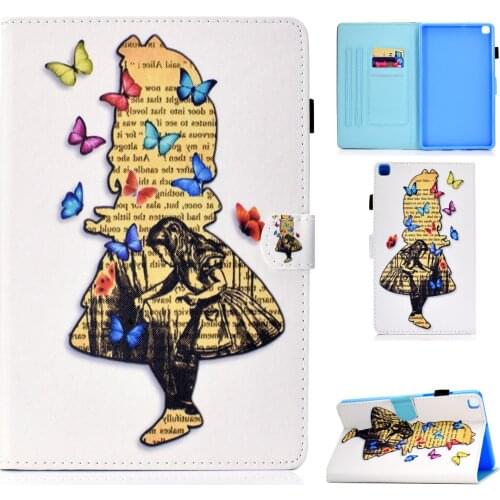 3D Cute Unicorn Patten PU Leather Shockproof Folio Stand Wallet Case Cover For Samsung Galaxy Tab A7 Lite 8.7"inch SM-T220 T225