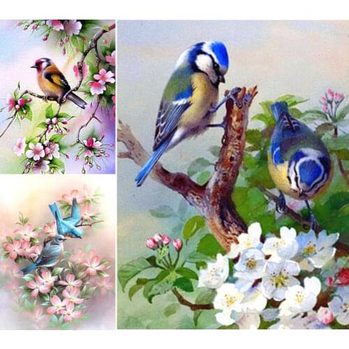 5D DIY Diamond Painting Birds Cross Stitch Full Square Drill Mosaic Picture Of Rhinestones Decor Gift Diamond Embroidery Animals