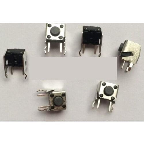 6x6x5mm 2pin DIP flank with holder Tactile Tact Mini Push Button Switch Micro Switch Momentary 100pcs/lot