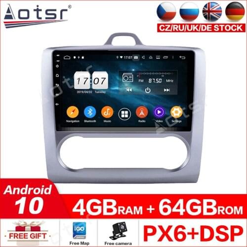 For Ford Focus 2004-2011 Auto Screen Android10.0 Multimedia Radio DVD Player Car GPS Navigation Auto Stereo Recorder Carplay IPS