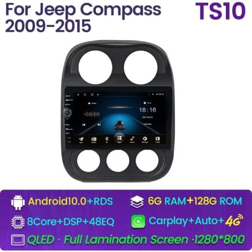 2 Din Android Car Radio For JEEP Compass 2009-2016 IPS Screen Gps Navigation Multimedia Auto Audio Head Unit Autoradio Stereo