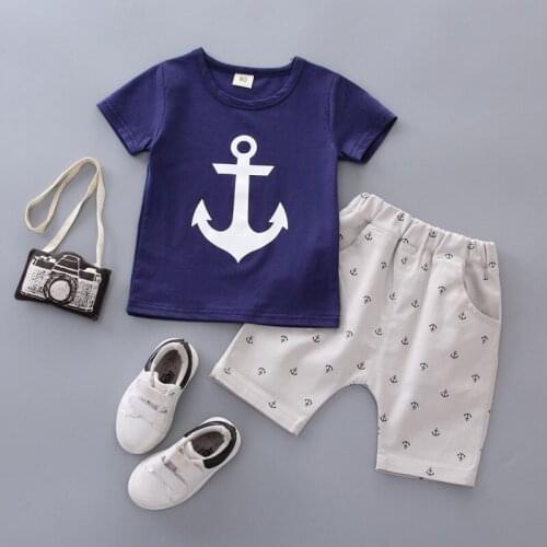 2020 New Summer Baby Girls Boy Clothing Toddler Casual Infant Clothes Suits T Shirt Print Shorts 2Pcs/Sets Kids Children Costume