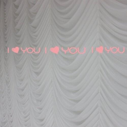 New Hot 10ftx20ft Wedding Party Stage Background Decorations Wedding Curtain Backdrop Drapes In Ripple Design White Color