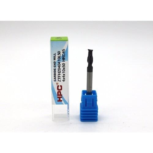 Router bit 4*4*50 with 2 flutes HRC 45 square flatted mill cutter tungsten carbide end mills CNC machine milling tools