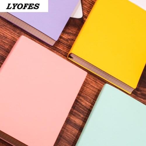 Stationery Office School Supplies Kawaii Cute Grid Notebooks Journals Notepad Budget Book Soft Cover Agenda Planner Diary Korean