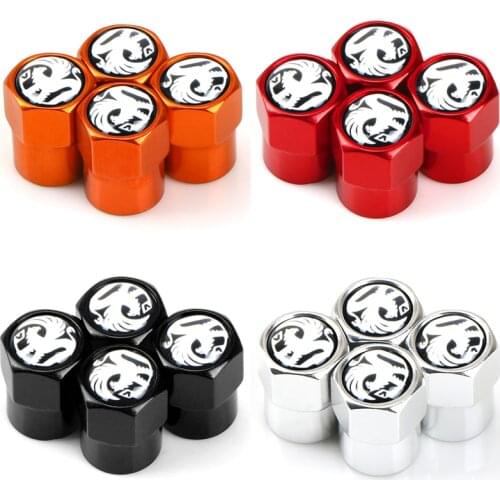4PC Car Valve Caps For Vauxhall Cruiser Prado For Opel Astra Insignia Junior Accessories Car Styling Wheel Tire Tyre Stem Covers