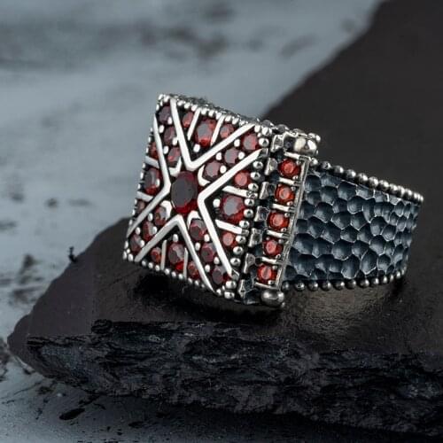 Guaranteed High-quality 925 Sterling Silver MİNİ ZİRCON STONE ring Jewelry Made in Turkey in a luxurious way for men with gift