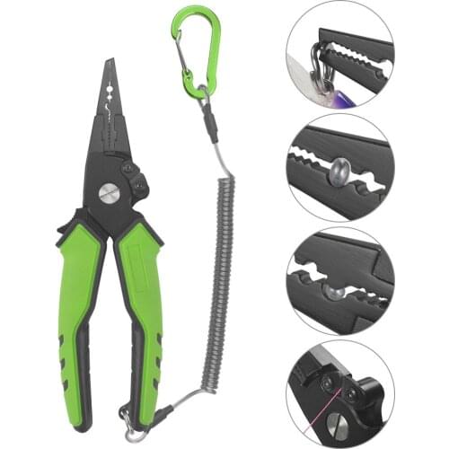 New Color Multifunctional Aluminium Fishing Pliers Set With Fishing Lip Grip Weight Scale & Fishing Pliers Tackles
