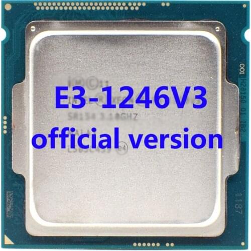 E3-1246V3 Official Verasion CPU Intel Xeon rocessor 3.5Ghz 4-Core 8M TPD 84W FCLGA2011 For H81/B85 Motherboard
