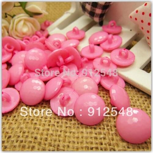 100pcs pink Nylon Sewing Buttons Scrapbooking 14mm,010