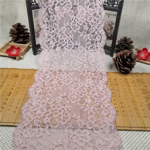RR1999 17.7cm lingerie 2020 knitted spandex nylon 3d flower lace trim for lingerie