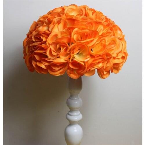 SPR 23colors 30cm/ 12 inch Wedding Decorations Silk Kissing Pomander rose Flowers Balls Wedding bouquet Free Shipping