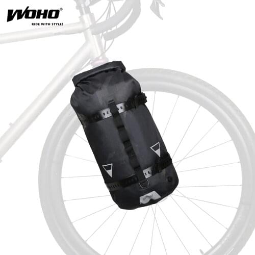 WOHO BIKEPACKING fork bags cage bicycle gear mount bike fork gear bag carry mount WOHO strap DOM gorilla cage