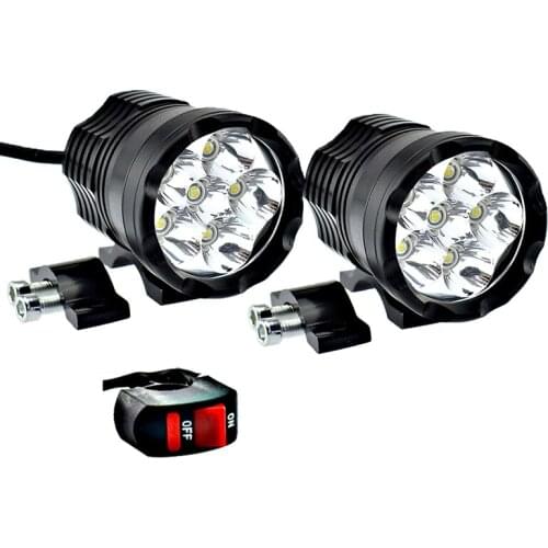 Motorcycle LED Headlight work spot lights 12V 60W spotlights 6000K super bright fog head lamp motorbike driving auxiliary lamp