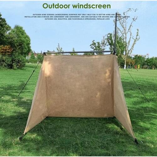 Camping Windscreen Outdoor Campfire Beach Windshield Sidewall Portable Partition Wall Picnic Travel Canopy Canvas Screen