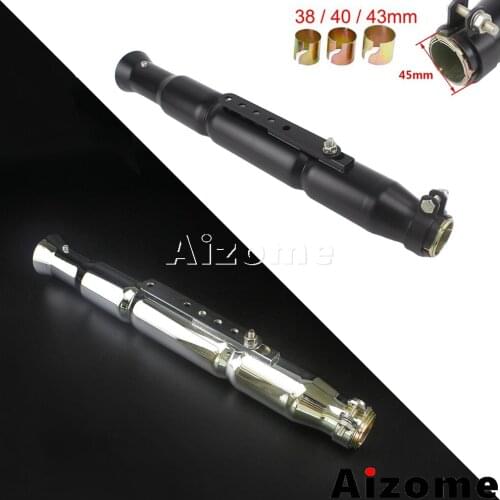 21" Universal Motorcycles Megaphone Exhaust Silencer Tail Exhaust Mufflers For Honda Yamaha Suzuki Kawasaki BMW Custom
