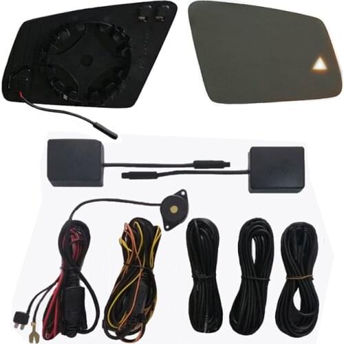 Blind Spot Mirror Radar Detection LED Monitor 24GHZ Sensor Assist Security Warning System For GLK 300 260 Class X204