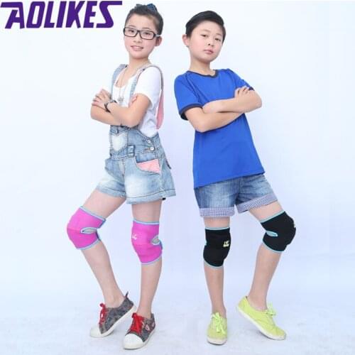 1 Pair Children Kids Sport Knee Pads Gym Fitness Joint Protector Thicken Sponge Pad Ski Football Dance Protect Boy Girl Kneepad