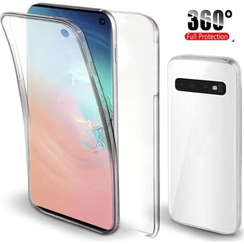 10PCS 360 Full Body Double Protective Phone Case For xiaomi mi11Redmi 9T 9A 9C redmi note 10s redminote 9 k40 Soft Clear PC case