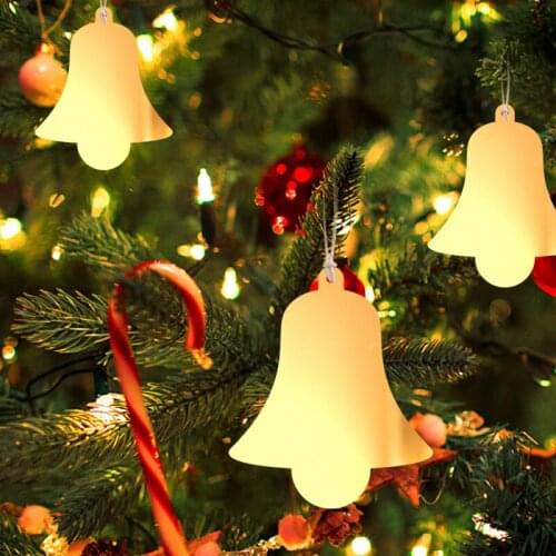 10PCS/pack Multi Shape Christmas Holiday Acrylic Pendant DIY Party Decoration Xmas Tree Hanging Ornaments