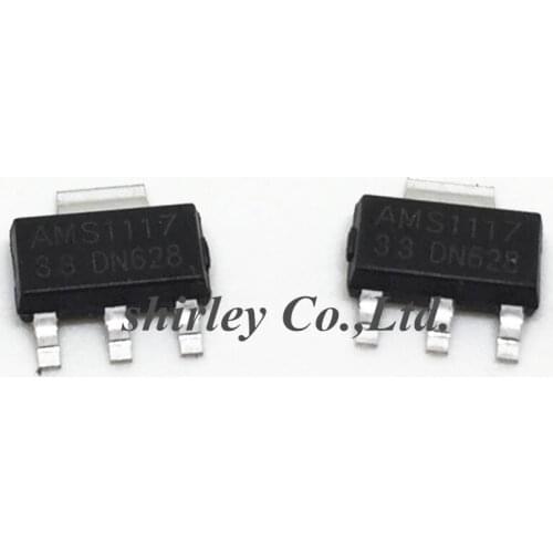 100Pcs Original AMS1117-3.3 AMS1117-3.3V AMS1117 LM1117 1117 3.3V