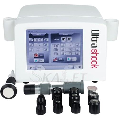 2 In 1 Pneumatic Radial ED Treatment Pain Relief Shock Wave Machine and Ultrasound Therapy Body Slimming Machine