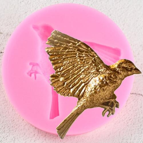 3D Birds Silicone Molds DIY Cake Baking Chocolate Candy Polymer Clay Jewelry Mold Cupcake Topper Fondant Cake Decorating Tools