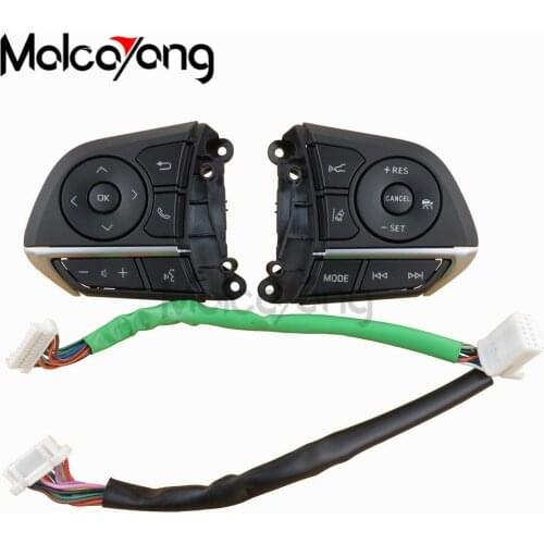 Car multifunction steering wheel button For Toyota New Camry Avalon Steering wheel audio volume music control button switch