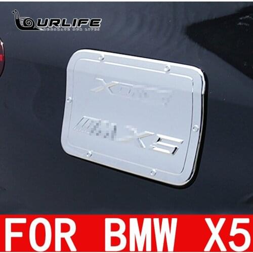 Car Styling For BMW X5 G05 2019 2020 2021 Body Fuel Tank Oil Gas Caps Decoration Trim Cover ABS Plastic Silver Accessories