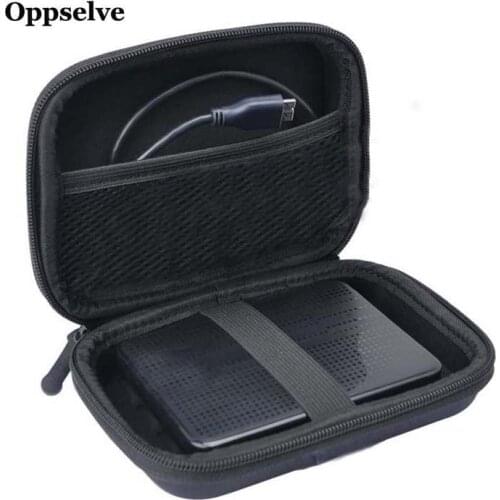 External Storage Case Hard Drive Case HDD SSD Bag For Power Bank Charger Case Portable Bag for USB Cables Headphone Cover Black
