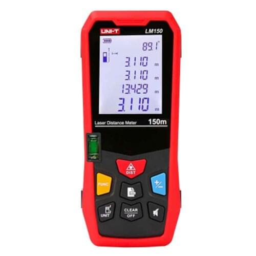 UNI-T LM150 Laser Rangefinder Digital Laser Distance Meter Laser Range Finder Tape Distance Measurer