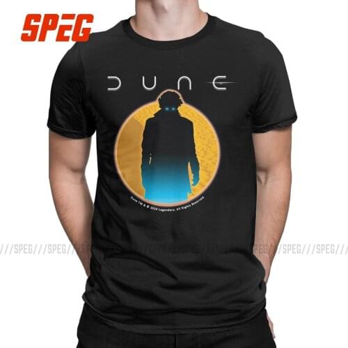 Mens T-Shirt Dune Movie 2020 Frank Herbert Science Fiction Leisure Cotton Tee Shirt Short Sleeve T Shirts Round Collar Clothes