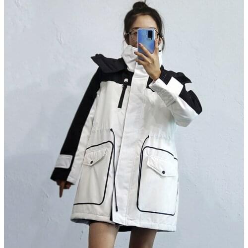 Nice Hooded Down jacket Women New Winter Warm Long Down Coat Women Hoodies Detachable Outwear Coat