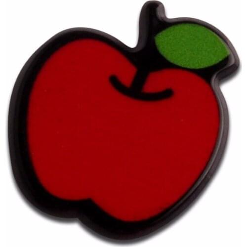 LF 20Pcs Acrylic Red Apple Decoration Crafts Flatback Cabochon Embellishments For Scrapbooking Kawaii Cute Diy Accessories
