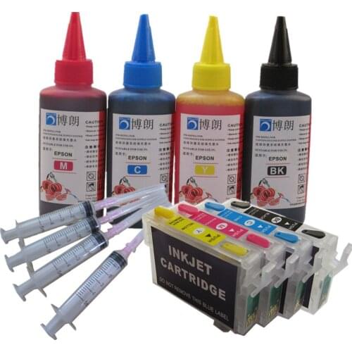 73 73N T0731N reillable ink cartridge for epson Stylus CX5900 CX6900F CX7300 CX9300F CX9300F TX209 TX213 TX220 +400ml dye ink