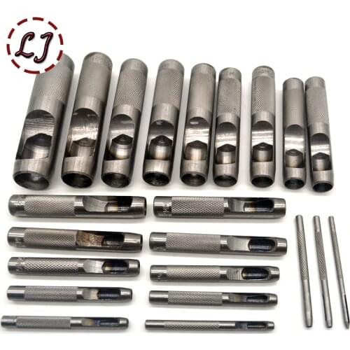 New Leather craft tools leather hole punches Set Hollow Puncher Belt Punch 1.0mm-25mm for Clothing accessory handmade DIY
