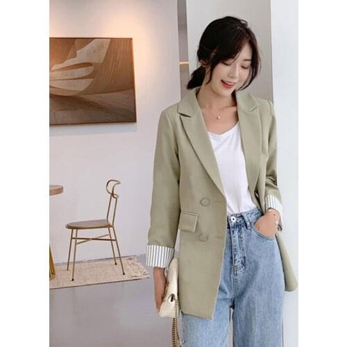 Женские двубортные пиджаки Olome China At AliExpress